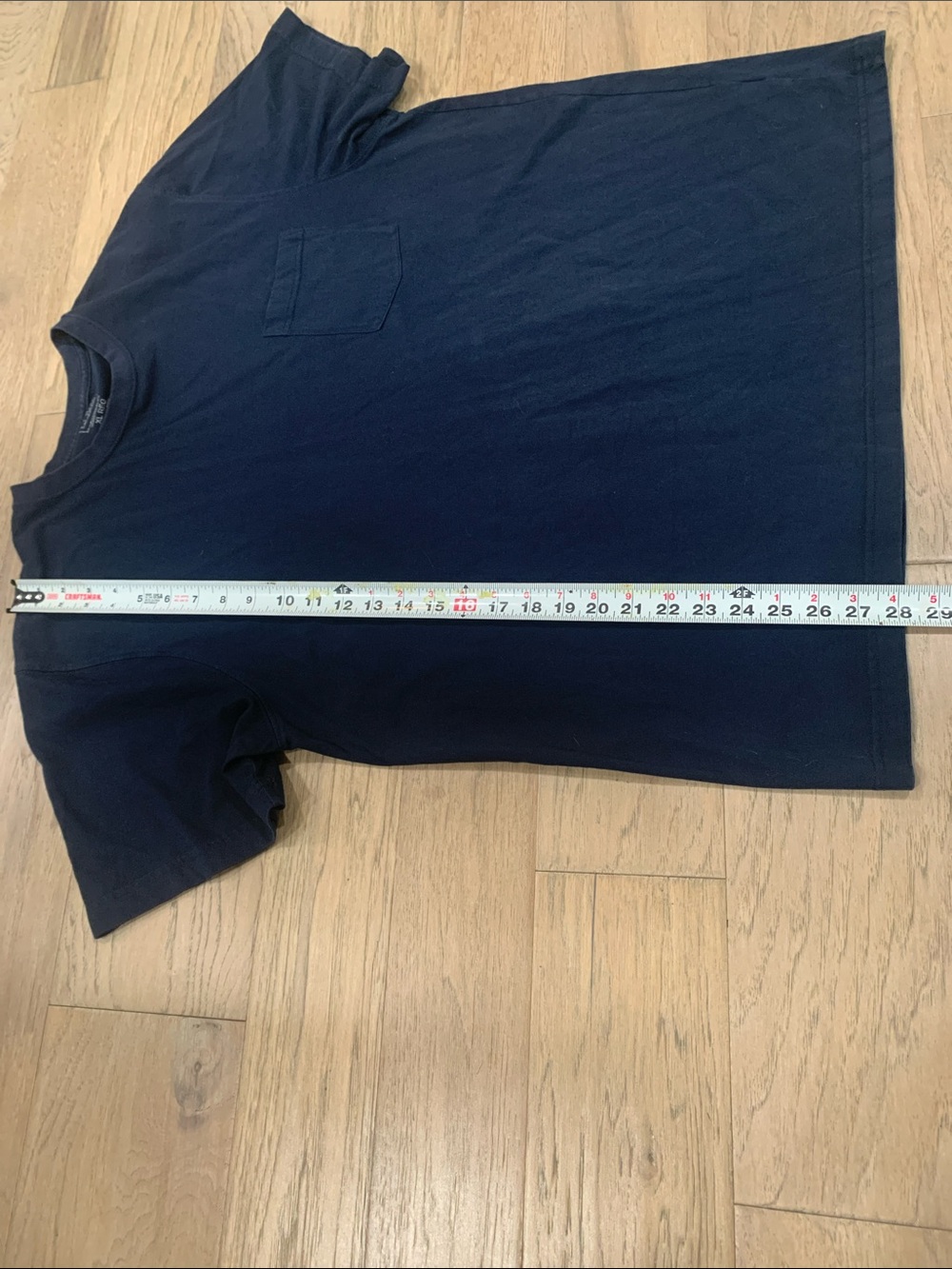 L.L. Bean Navy Short-Sleeve Pocket Tee Size XL 100% Cotton - Picture 5 of 8